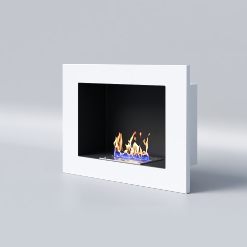 Биокамин "Русский огонь" Лайт Бланк 550V с защитным и декоративным стеклом