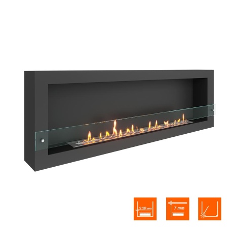 Биокамин SteelHeat WALL ONE 1700 черный, стекло Биокамин SteelHeat WALL ONE 1700 черный, стекло по цене 74 760 руб.