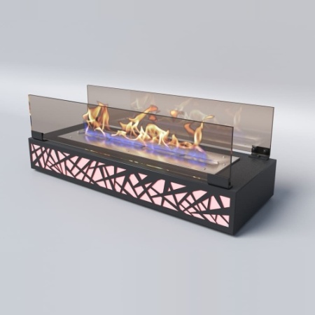 Биокамин "Русский огонь" Марс LED черный по цене 22 800 руб.