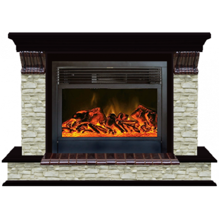 Панорама Грот однотонный 28 (венге)+Newflame