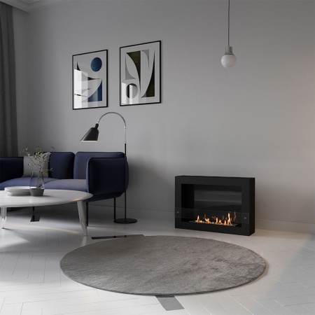 Биокамин SteelHeat WALL ONE 800 черный, стекло, стемалит Биокамин SteelHeat WALL ONE 800 черный, стекло, стемалит по цене 33 285 руб.