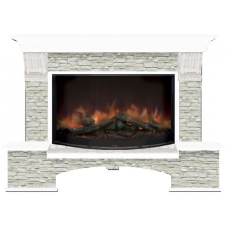 Бостон Грот однотонный 86 (белый)+Rondo S86