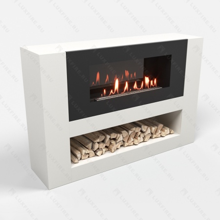 Тумба LUXFIRE с биокамином "Лукоморье" 1200 (белая) по цене 81 438 руб.